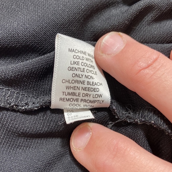 Isaac Mizrahi for Target Black V Neck Button Wrap Dress Size Medium - Picture 7 of 12